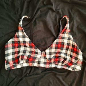 MeUndies Bralette, 2X, plaid